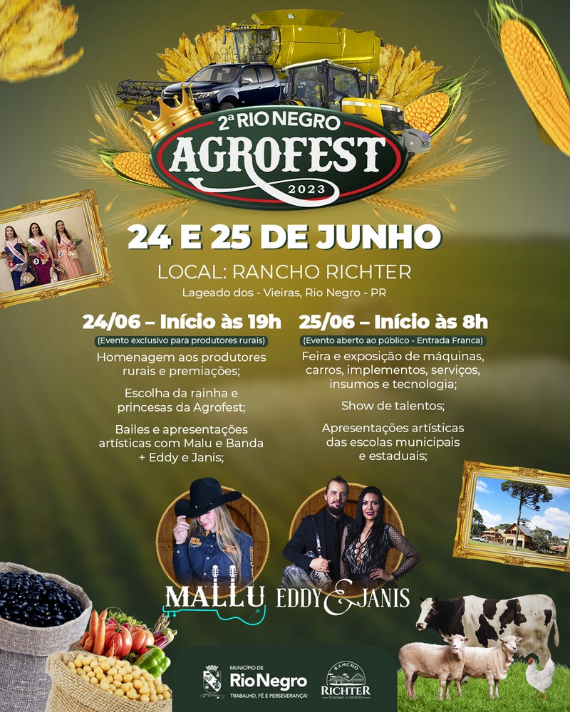 Confira a programação da 2ª Rio Negro Agrofest
